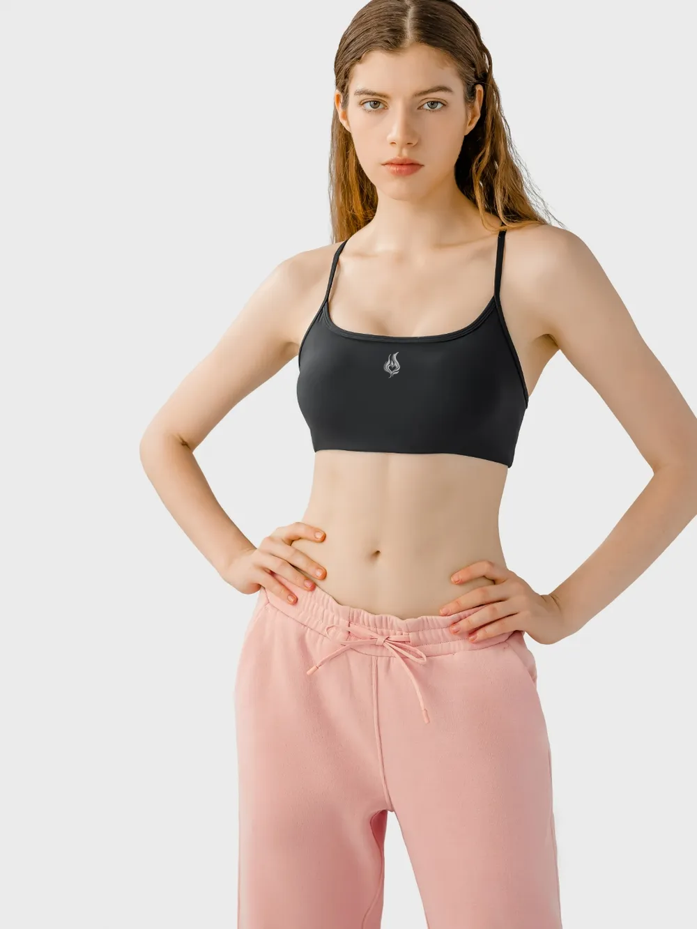 Crisscross Back with Detachable Chest Pads Bra
