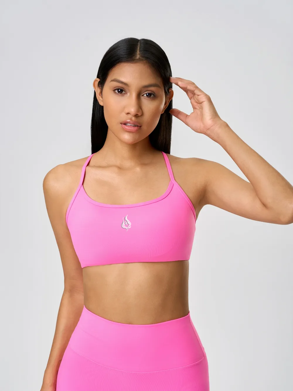Crisscross Back with Detachable Chest Pads Bra